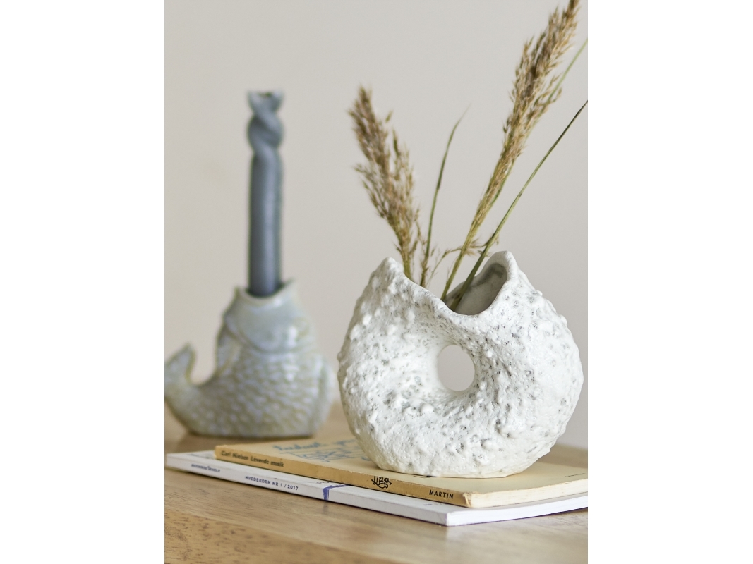 CREATIVE COLLECTION Fianna vas, vit, stengods