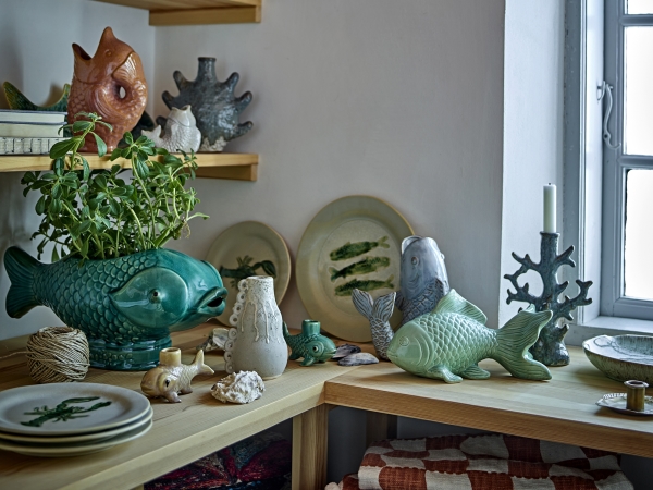 Creative Collection Harvey Vase, Braun, Steingut