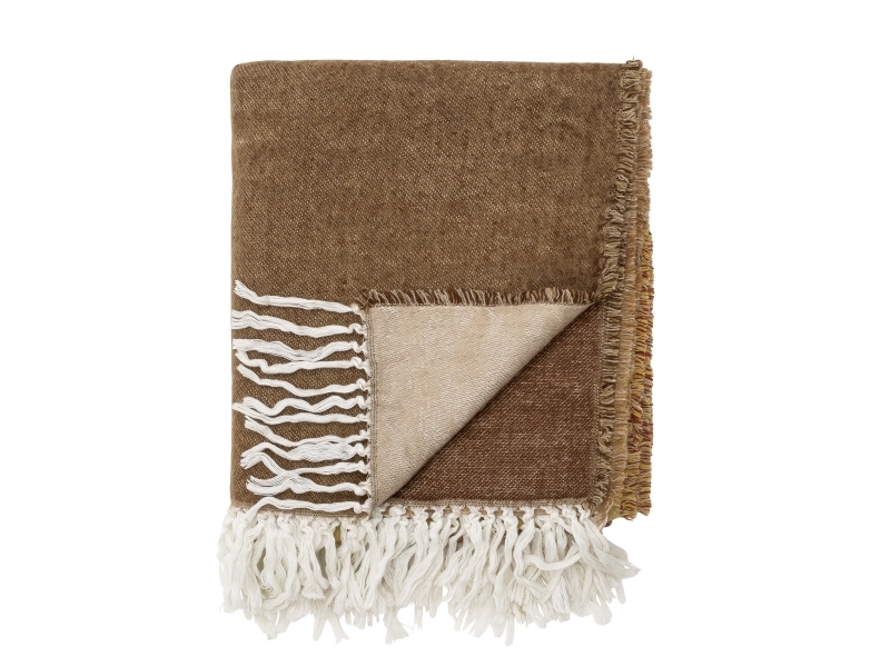 Bloomingville Ara Plaid, Brun, Akryl