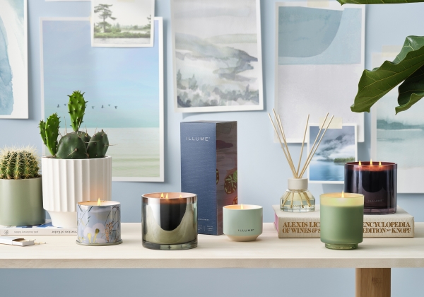 Illume Fresh Sea Salt Demi Vanity Tin Kerze, Grün,