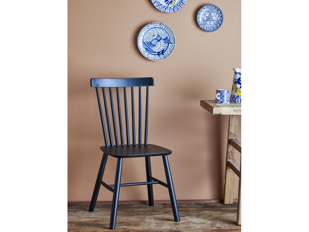 Bloomingville - Mill Spisebordsstol, Sort, Fyr, L50xH92xW50 cm