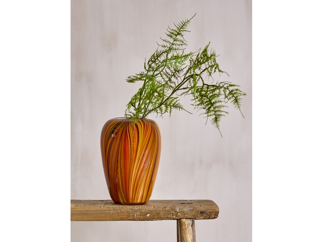 Bloomingville CREATIVE COLLECTION Sunny vas, orange, glas | Bostäder - Inredning - Vaser | GameStuff