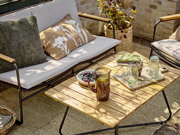 Bloomingville Hampton Sofa, Schwarz, Metall
