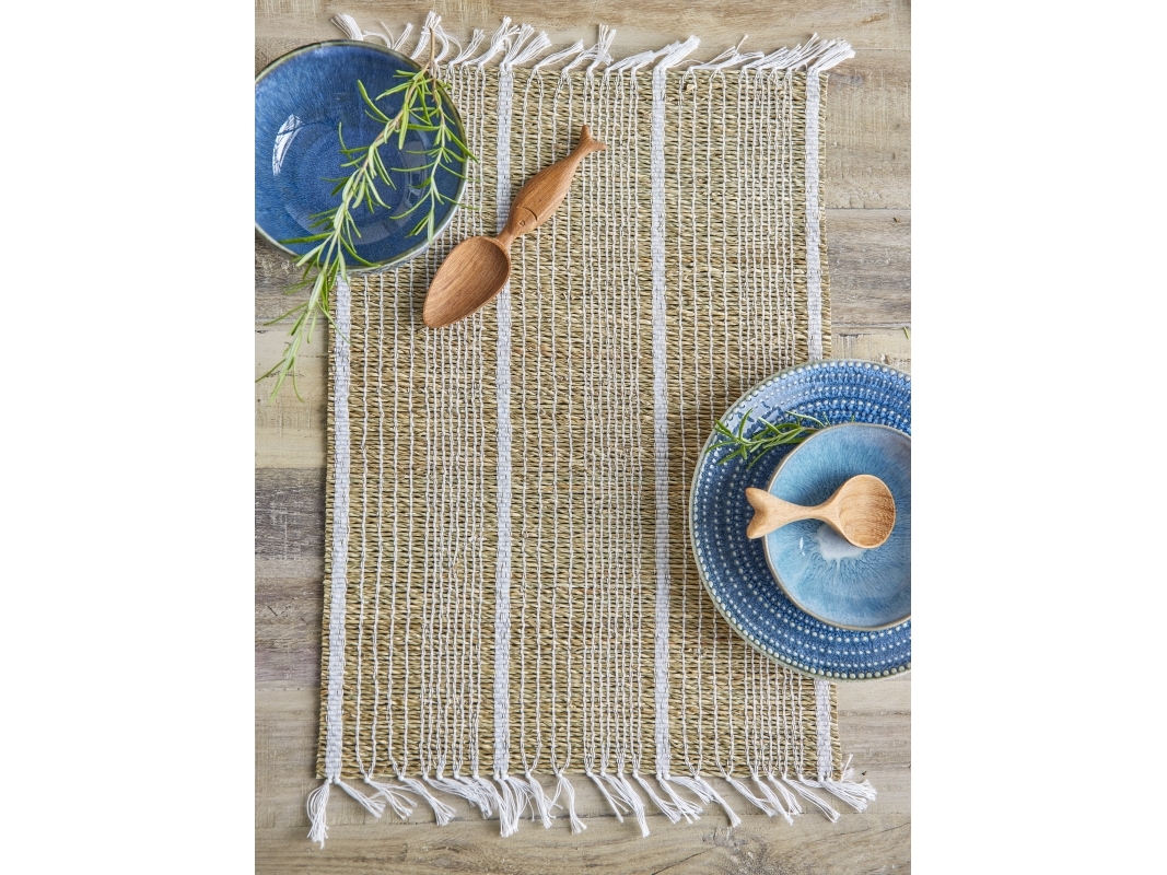 Bloomingville - Vidan Dækkeserviet, Natur, Søgræs, L45xW33 cm, Set of 4