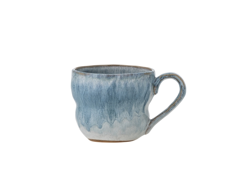 Creative Collection Nara Tasse, Blau, Steingut
