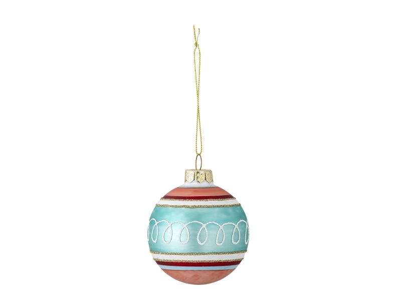 Bloomingville Kota Ornament, Bunt, Glas