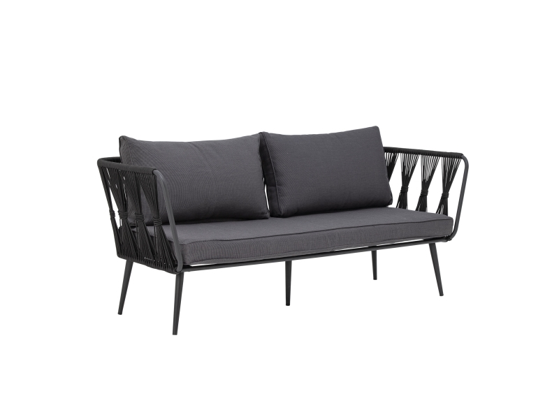 Bloomingville Pavone Sofa, Sort, Metal