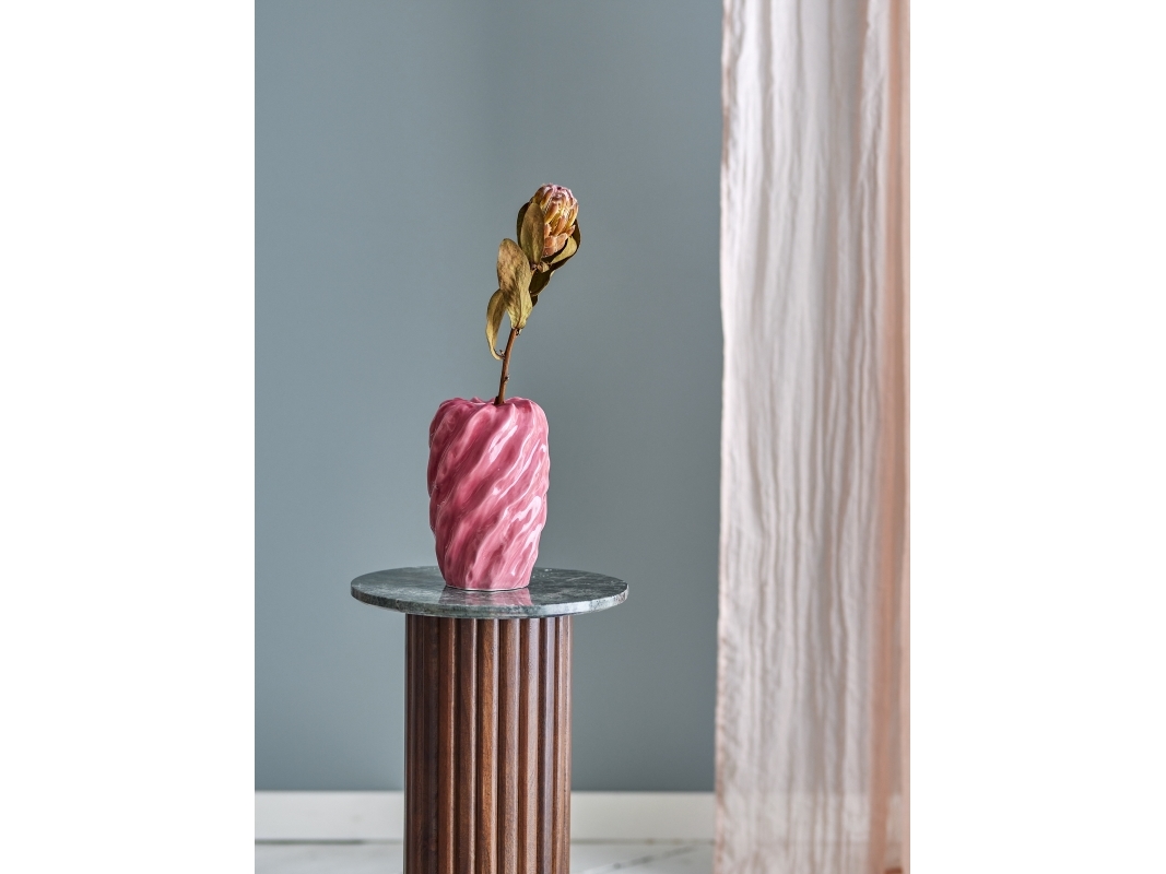 BLOOMINGVILLE Rowena Vase, Rosa, Stentøj | Huset - Inredning - Vaser | GameStuff