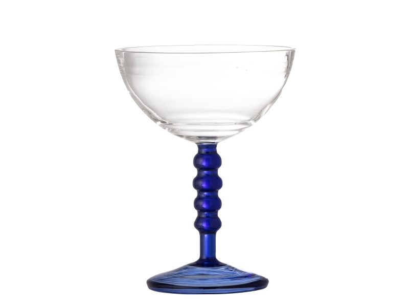 Bloomingville Noemi Cocktailglas, Blue, Glas