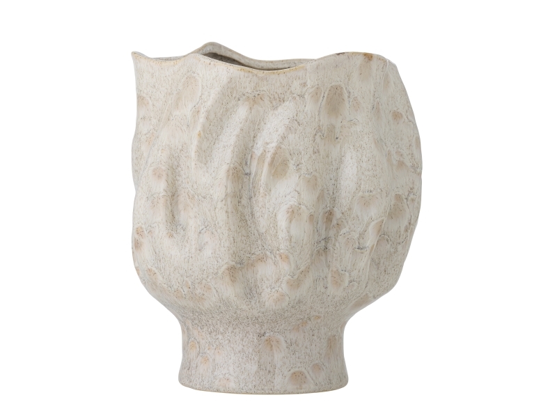 Bloomingville Adair Vase, Weiß, Steingut