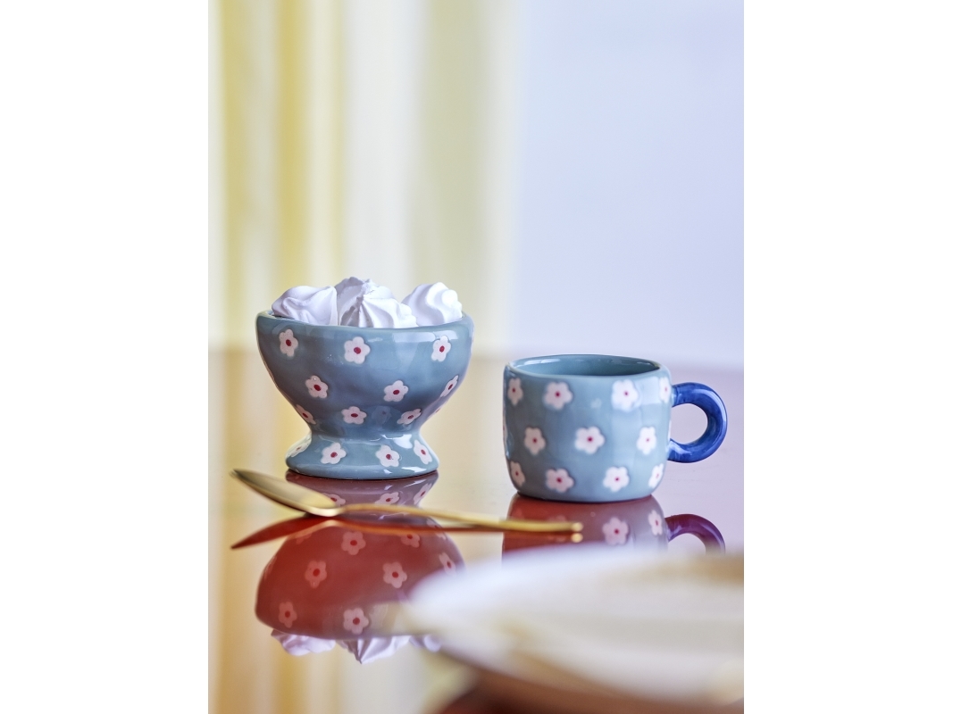 BLOOMINGVILLE Nini skål, blå, stengods | Bordssättning - Par - Bollar | GameStuff