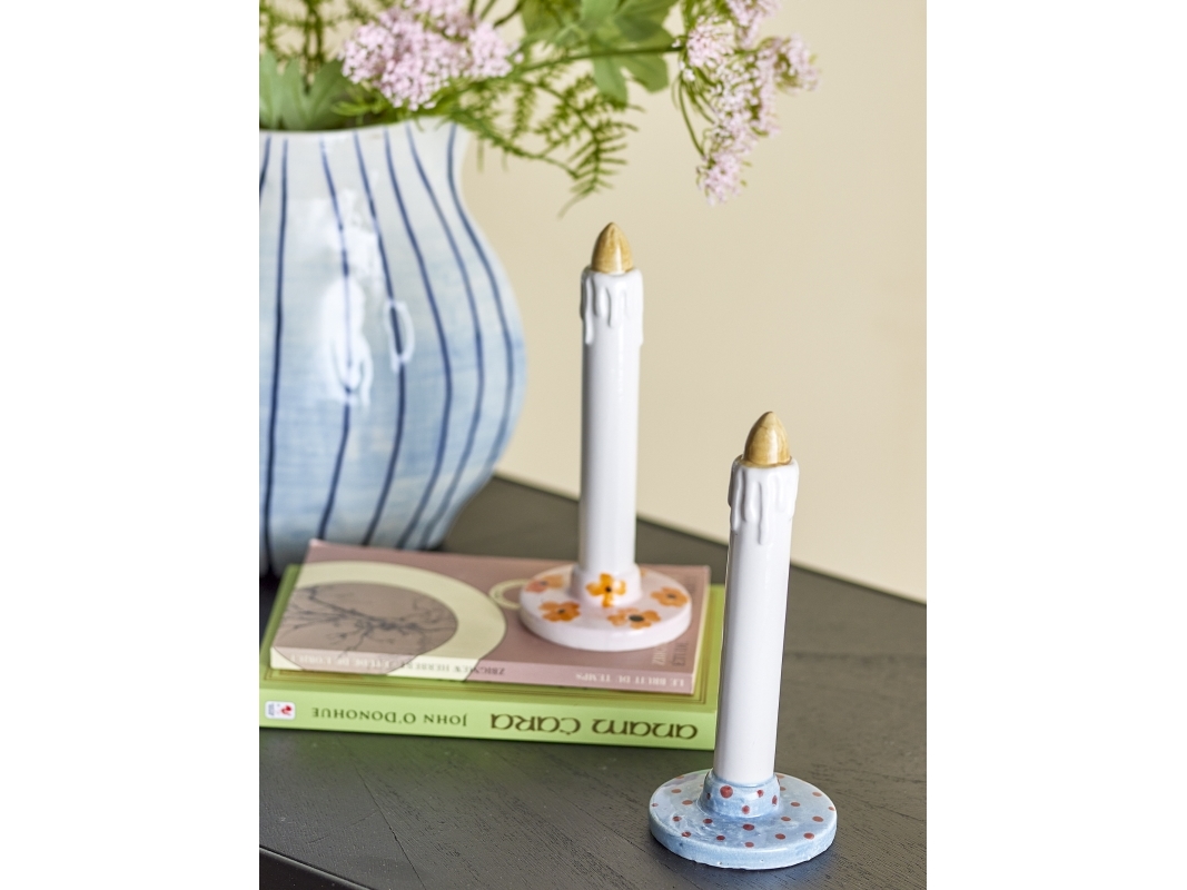 Bloomingville - Heida Deko, Multifarvet, Stentøj, D7,5xH18 cm, Set of 2