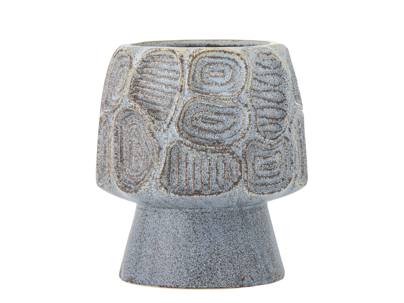 Creative Collection Clarke Blumentopf, Blau, Steingut