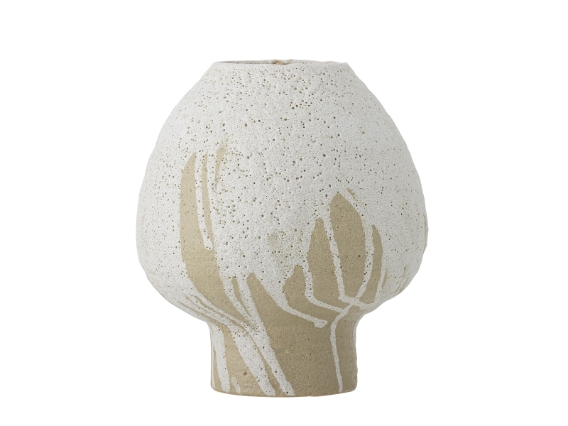 Bloomingville Morag Vase, Natur, Steingut