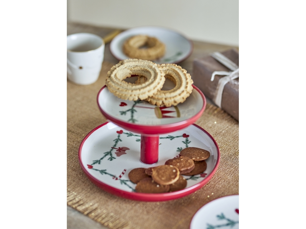 BLOOMINGVILLE jul-etager, natur, stengods | Baby & barn - Dekoration - Dekorationer för hemmet | GameStuff