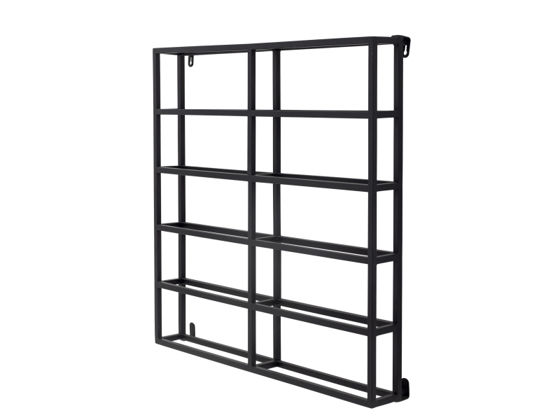 Bloomingville Magne Weinregal, Schwarz, Metall
