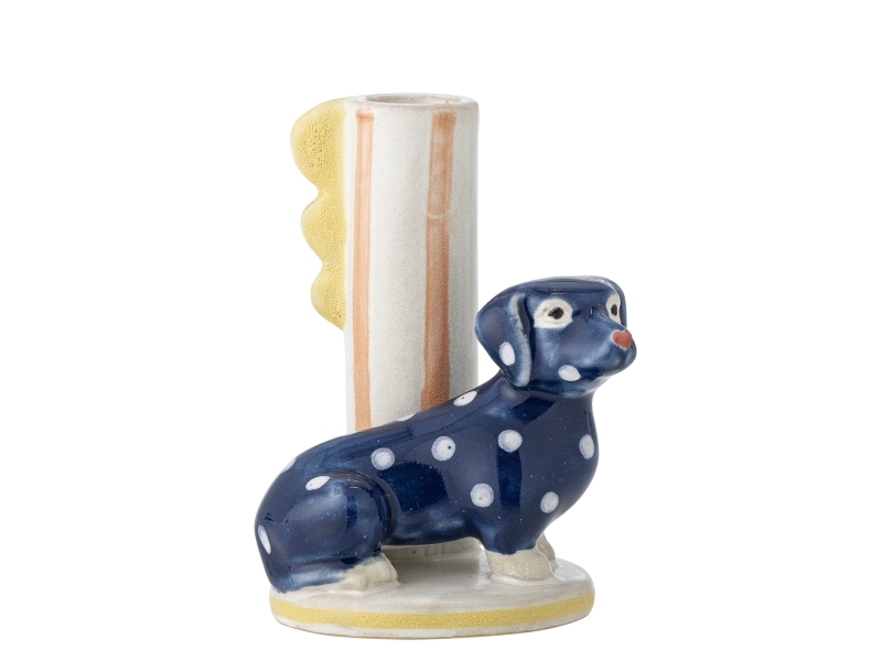 Bloomingville Dachsy Kerzenhalter, Bunt, Steingut