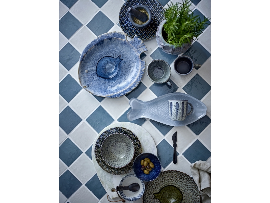 Bloomingville - Katrina Skål, Grå, Stentøj, D15,5xH7,5 cm, Set of 4