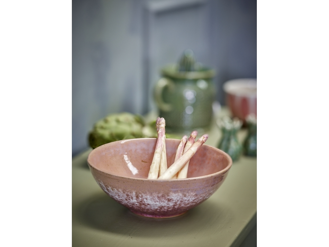 Bloomingville - Darlene Skål, Rosa, Stentøj, D20,5xH7,5 cm, Set of 4