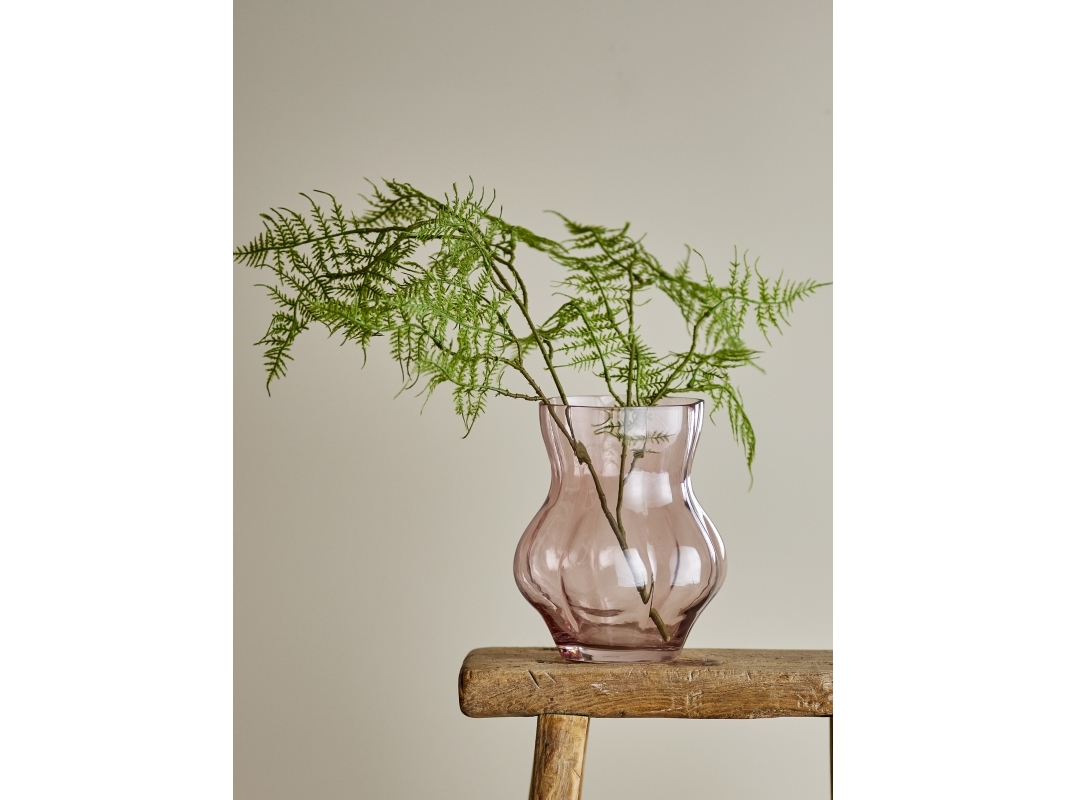 CREATIVE COLLECTION vasformad skål - Rosa - glas