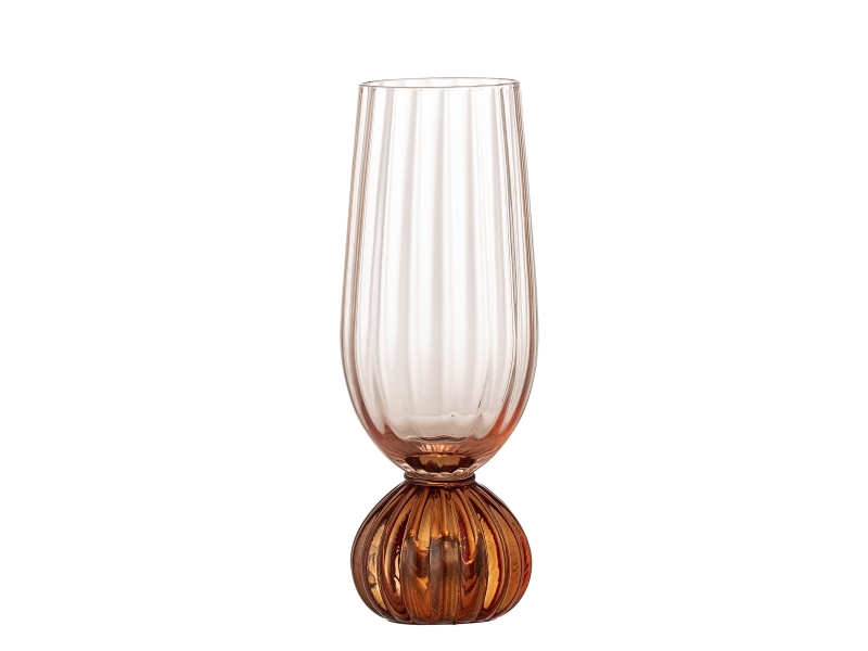 Bloomingville Taurine Champagneglas, Pink, Glas