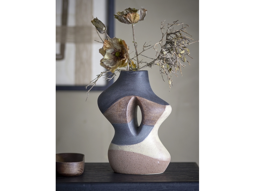 BLOOMINGVILLE Vica maljakko, ruskea, kivitavaraa