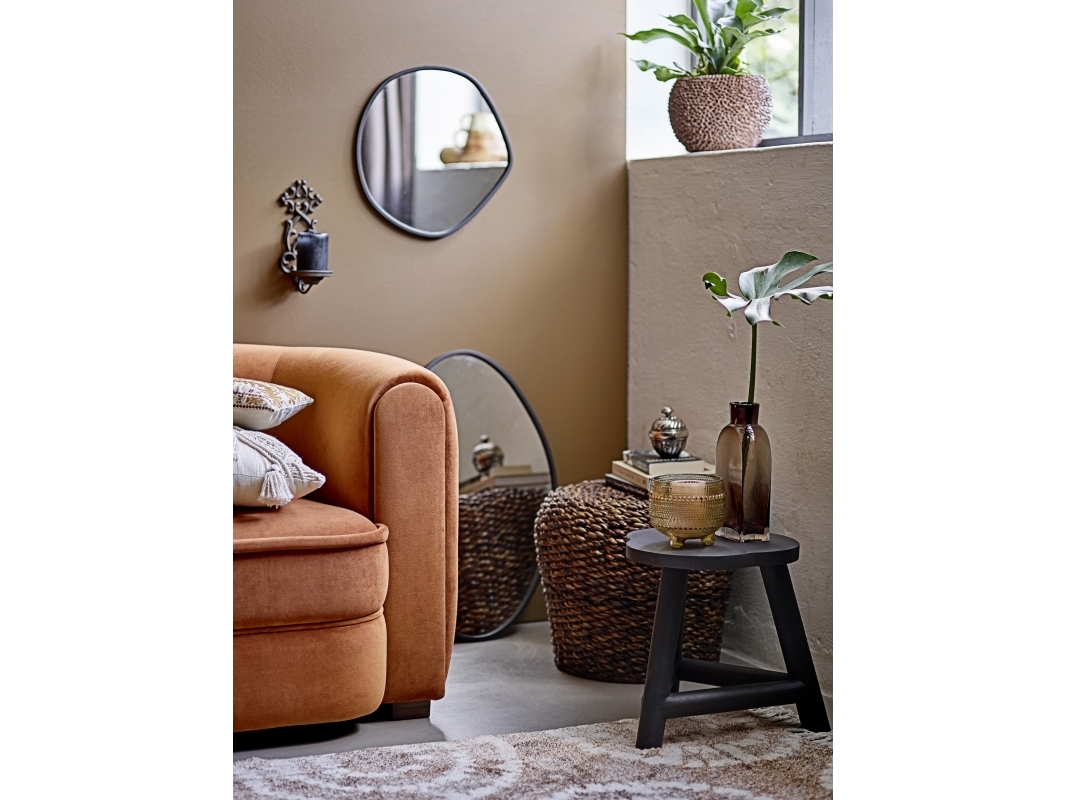 CREATIVE COLLECTION Faun Vægspejl, Sort, Jern | Baby & barn - Inredning - Speglar för hemmet | GameStuff