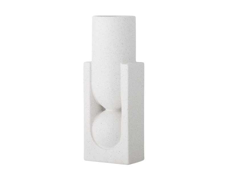 Bloomingville Salome Vase, Weiß, Steingut