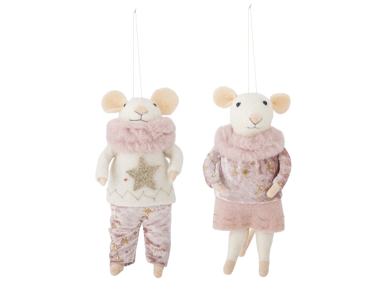 Bloomingville Peo Ornament, Rose, Wolle