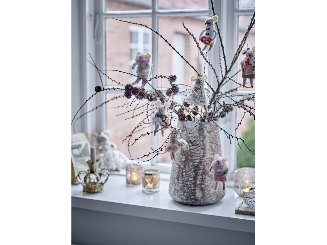 BLOOMINGVILLE peo-ornament, rosa, ull