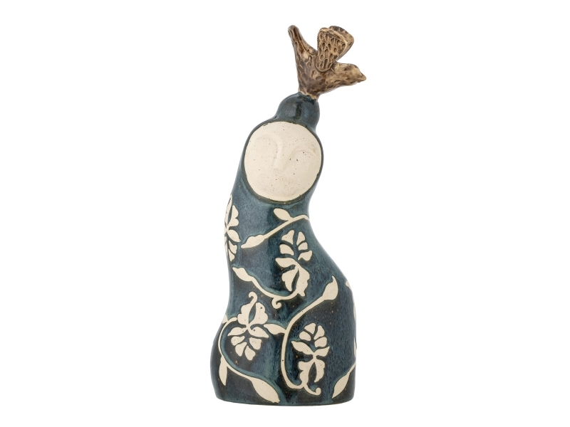 Bloomingville Layhan Deco, Blau, Steingut