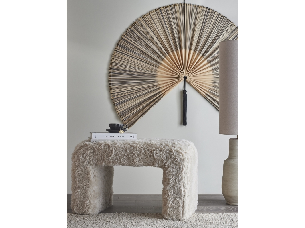 BLOOMINGVILLE Bobbie pall, natur, polyester | Möbler - Tillbehör - Pall stolar | GameStuff