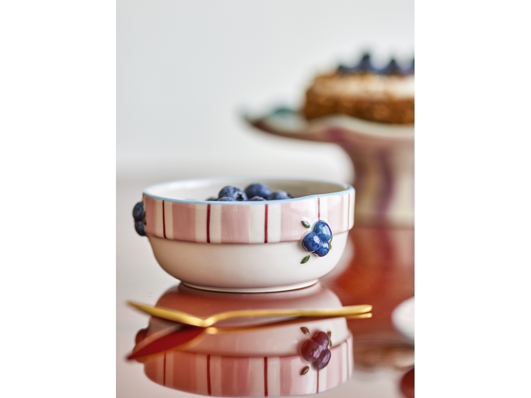 Bloomingville - Carry Skål, Rosa, Stentøj, D13,5xH6 cm, Set of 4