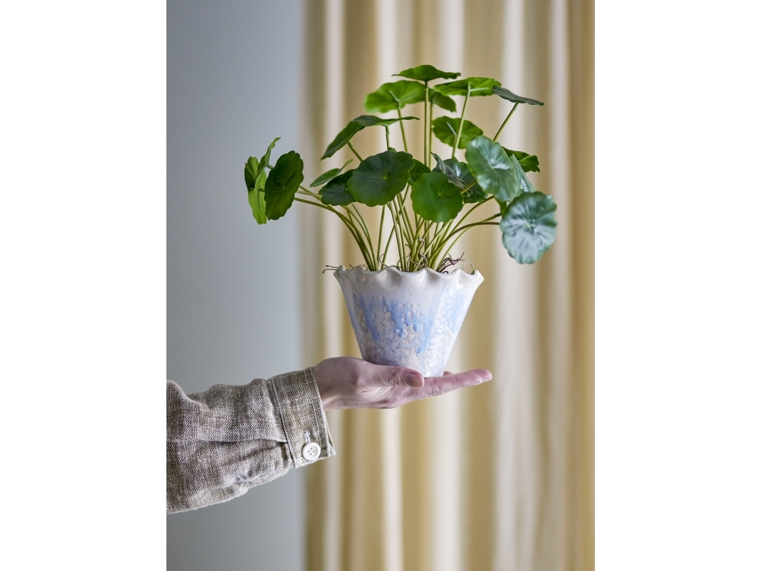 BLOOMINGVILLE Bertha Urtepotteskjuler, Blå, Stentøj | Baby & barn - Dekoration - Burkar och krukor | GameStuff