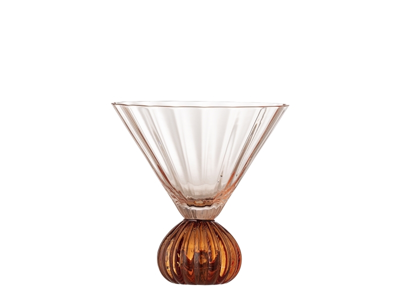 Bloomingville Taurine Cocktailglas, Pink, Glas