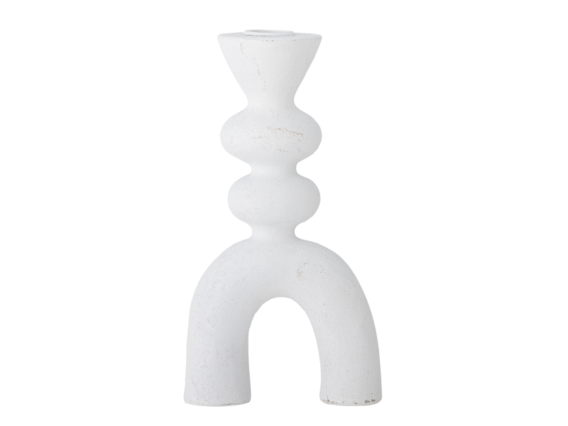 Bloomingville Syra Kerzenhalter, Weiß, Polyresin