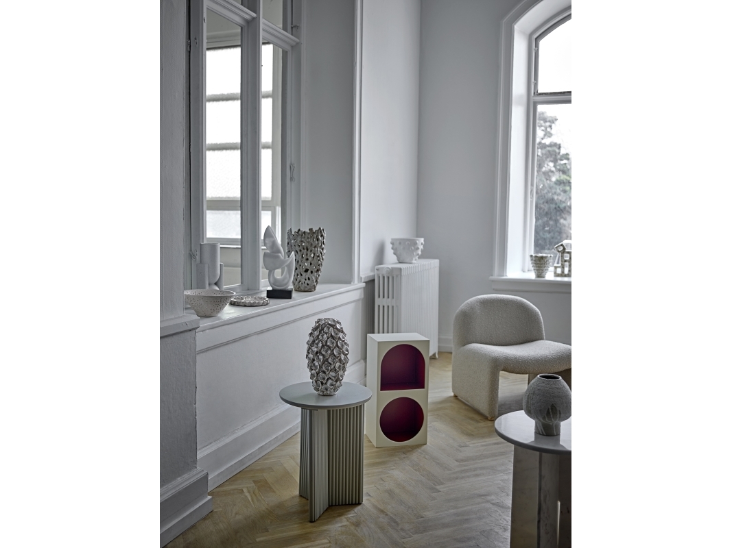 BLOOMINGVILLE Edith Sidebord, Hvid, Fyrretræ