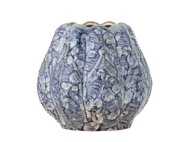Creative Collection Hetty Vase, Blå, Stentøj