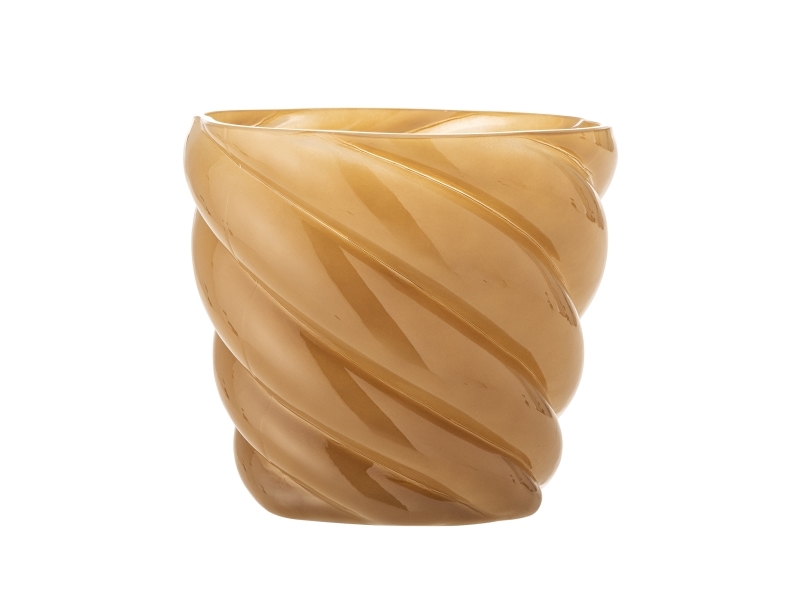 Bloomingville Callo Urtepotteskjuler, Gul, Glas