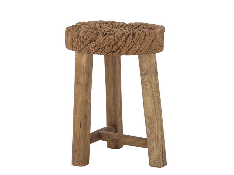 Bloomingville Delray Hocker, Natur, Recyceltes Holz