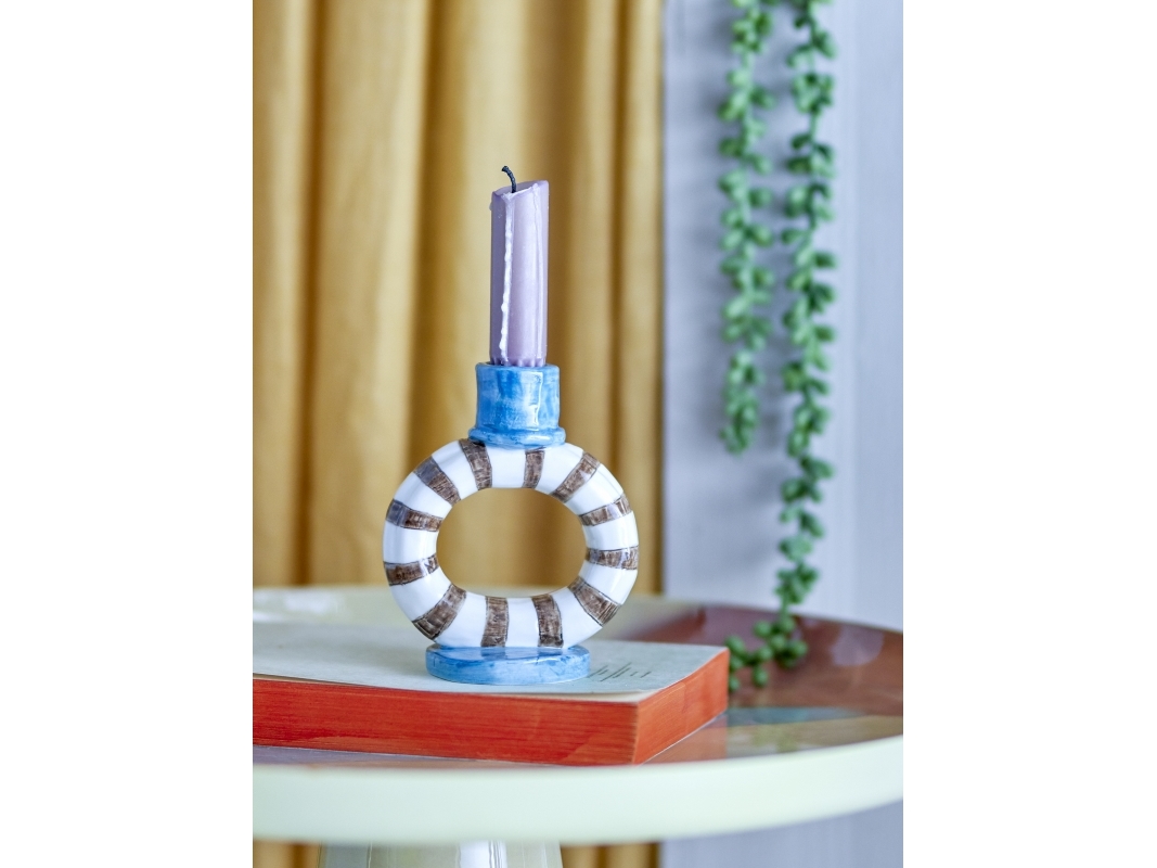 BLOOMINGVILLE Tacana kynttilänjalka, monivärinen, kivitavaraa