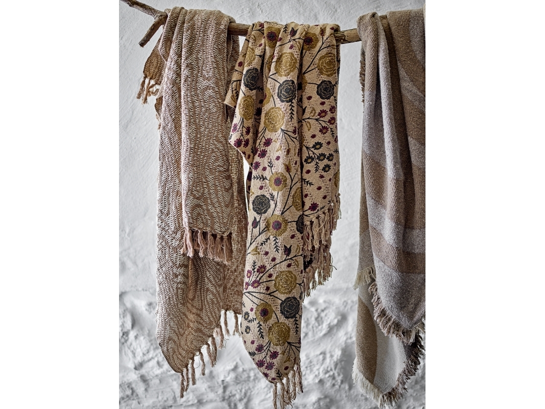 BLOOMINGVILLE Okapi heitto, ruskea, kierrätettyä puuvillaa