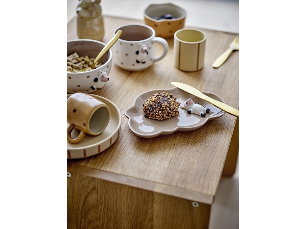 BLOOMINGVILLE MINI Dolly tallrik, brun, stengods