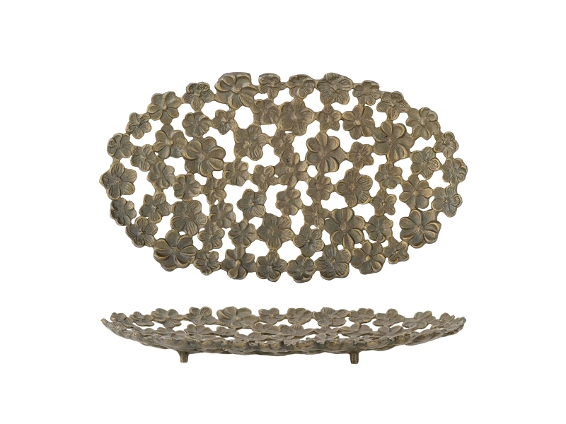 Creative Collection Micha Tablett, Brass, Aluminium