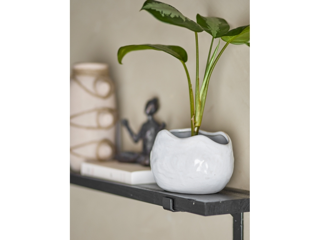 BLOOMINGVILLE Pennie blomkruka, vit, stengods | Baby & barn - Dekoration - Burkar och krukor | GameStuff