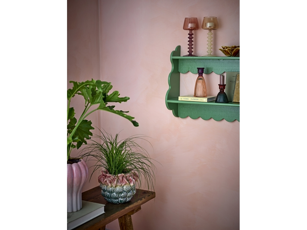 CREATIVE COLLECTION Daze ljushållare, rosa, glas