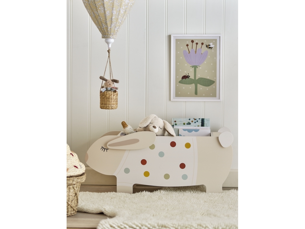 BLOOMINGVILLE MINI Villja bogkasse til børn - hvid FSC ®100%, MDF (L87xH38xB32)