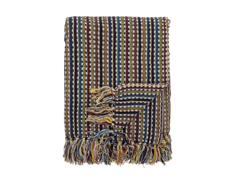 Bloomingville Lazzario Plaid, Multifarvet, Genanvendt Bomuld