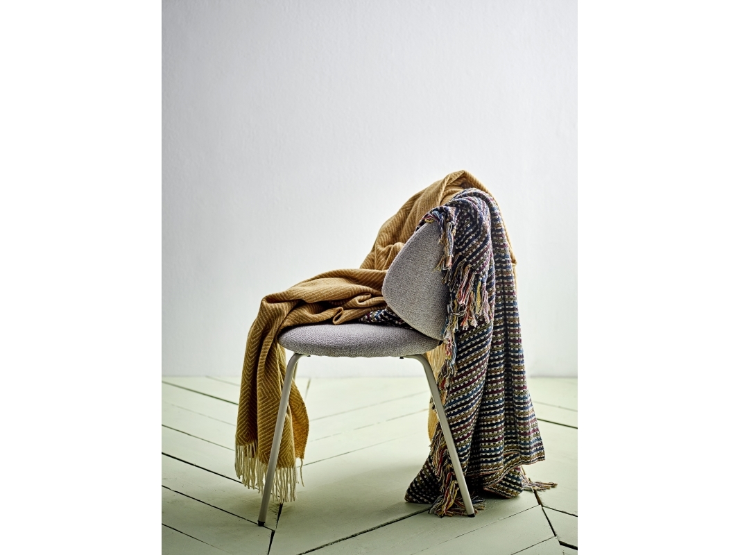 BLOOMINGVILLE Lazzario Plaid, Multifarvet, Genanvendt Bomuld