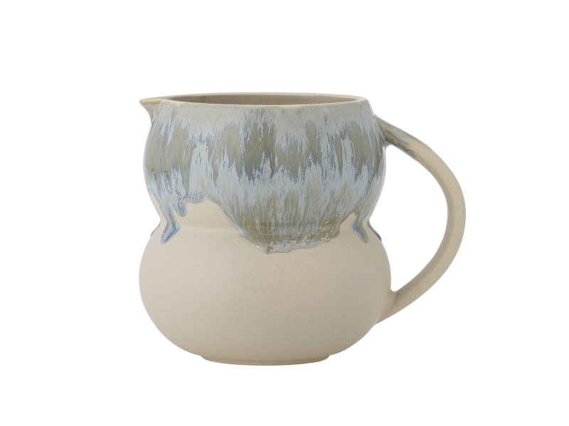 Bloomingville Luna Milchkännchen, Blau, Steingut